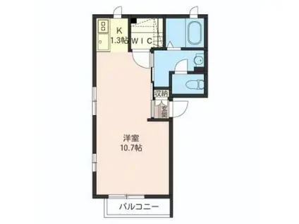 メゾンボナール(1K/2階)の間取り写真