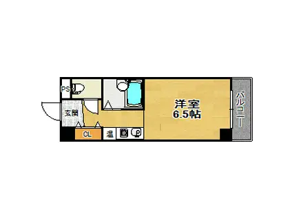 日建CCビルディング(1K/6階)の間取り写真