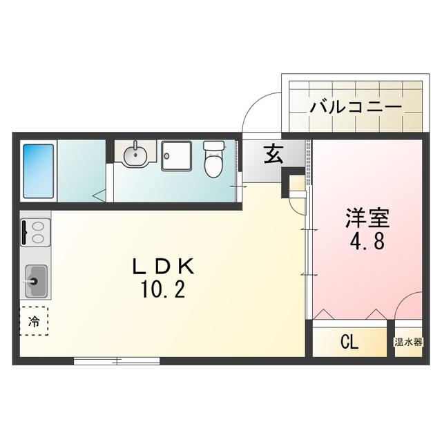F MAISON LORE V番館(1LDK/1階)の間取り写真