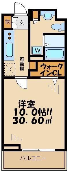 WINBELL 仙川(1K/4階)の間取り写真