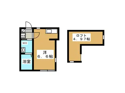 アストル金沢八景(ワンルーム/1階)の間取り写真