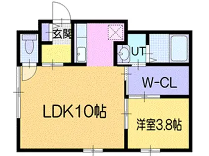 SKY PARK HIBARIGAOKA(1LDK/1階)の間取り写真