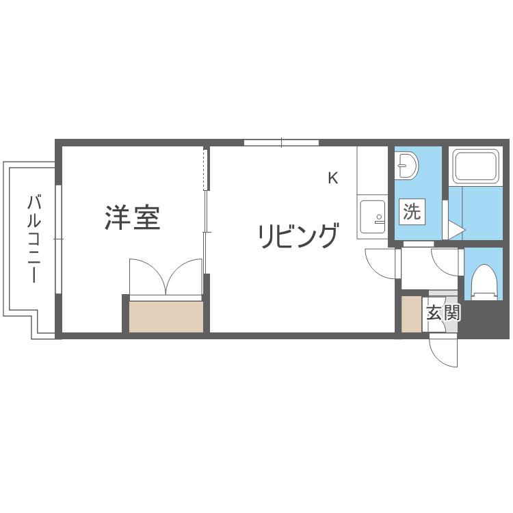 オーシドマン(1LDK/3階)の間取り写真