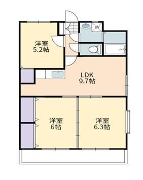 さくらマンション(3LDK/1階)の間取り写真