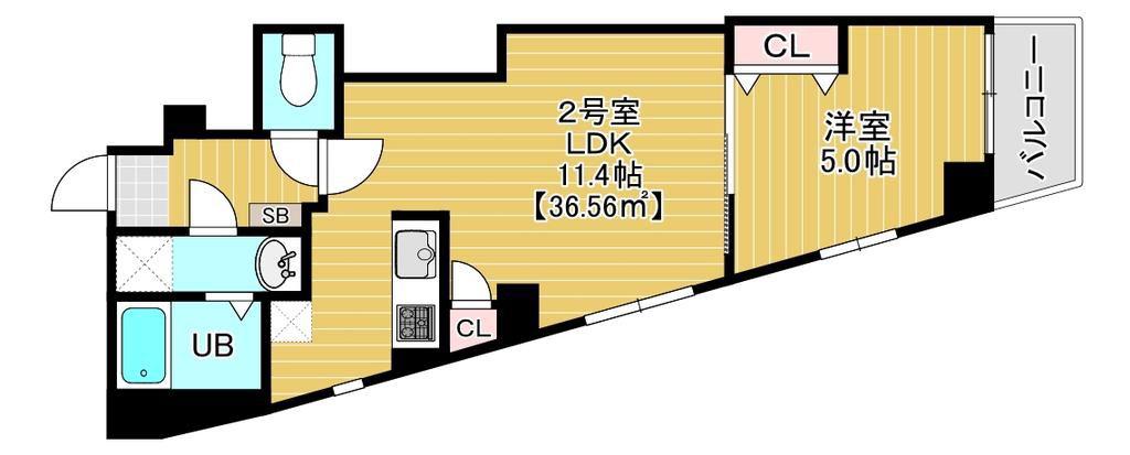 BRUN COURT MINAMISENJU(1LDK/4階)の間取り写真
