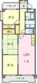 ル・プラン(3LDK/3階)の間取り写真