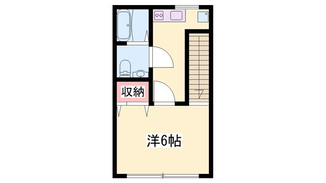 アーバンレイク(1K/1階)の間取り写真