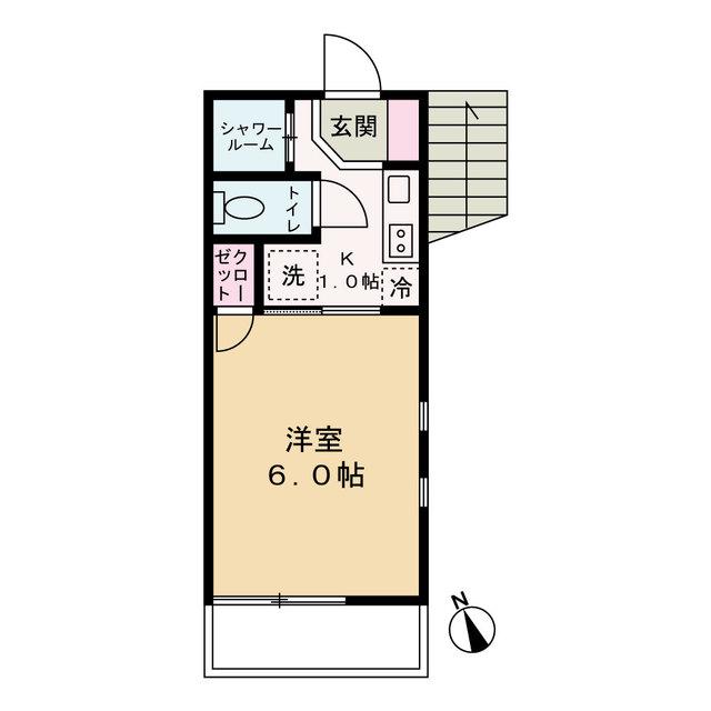 PETITE MAISON(1K/2階)の間取り写真
