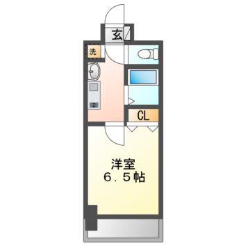 プレサンス 名古屋STATIONアライブ(1K/11階)の間取り写真