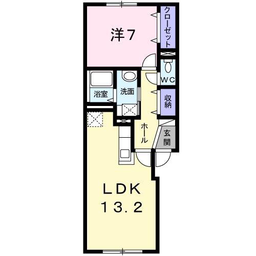 アルドーレ717(1LDK/1階)の間取り写真