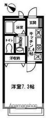 グリーンシーダ(1K/2階)の間取り写真