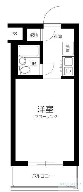 マイステージアムヒューゲル西落合(1K/3階)の間取り写真