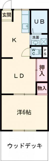 サルベージ・ヤード(1LDK/1階)の間取り写真