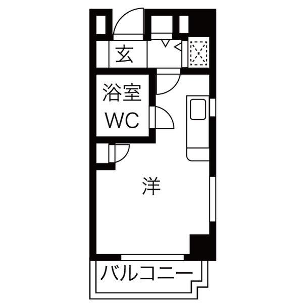 アーバンハイツ刈谷弐番館(ワンルーム/5階)の間取り写真