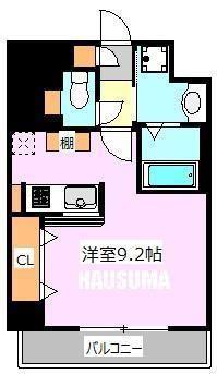 秀喜ビル(ワンルーム/5階)の間取り写真