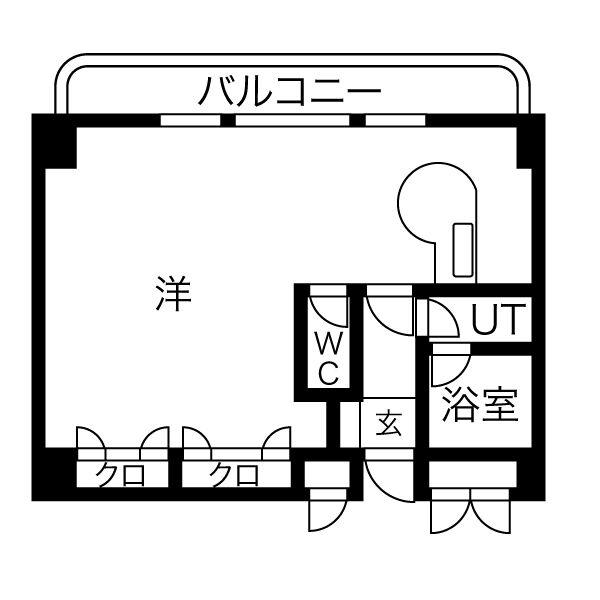 ネオ壱番館(ワンルーム/5階)の間取り写真
