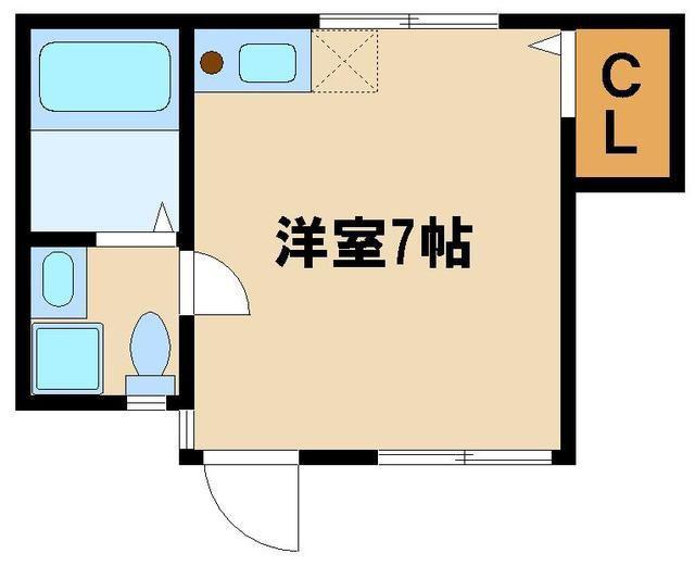MAUNA LOA川越(ワンルーム/1階)の間取り写真