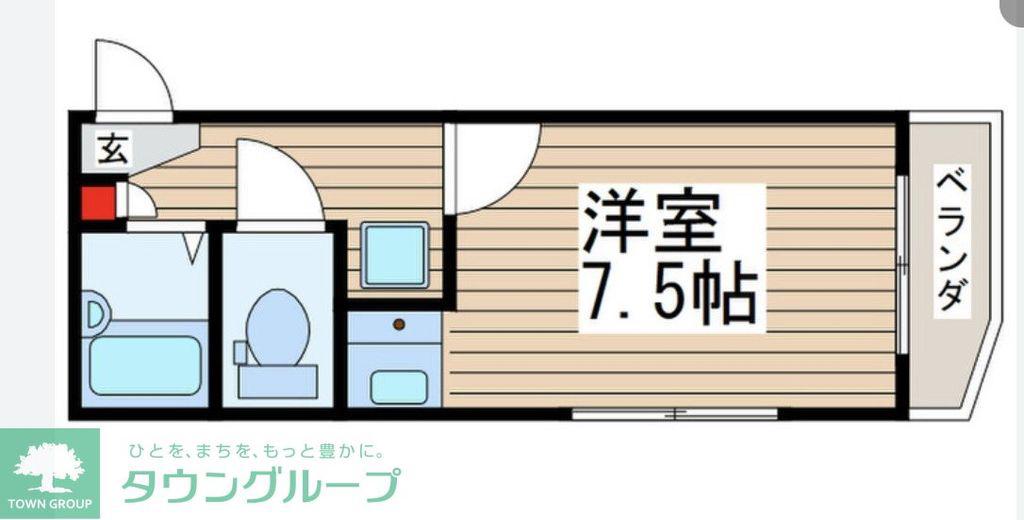 津田沼ダイカンプラザCITY(ワンルーム/3階)の間取り写真