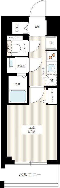 AZEST青砥(1K/12階)の間取り写真