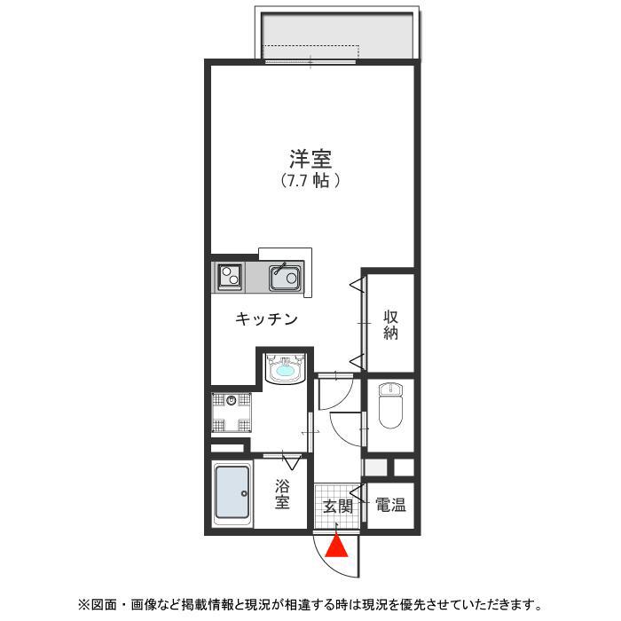 CASA SUNSHINE(1K/2階)の間取り写真