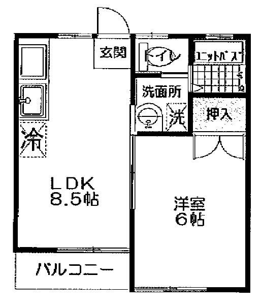 MP-11番館(1LDK/1階)の間取り写真
