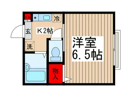 パークヒルズ(1K/2階)の間取り写真