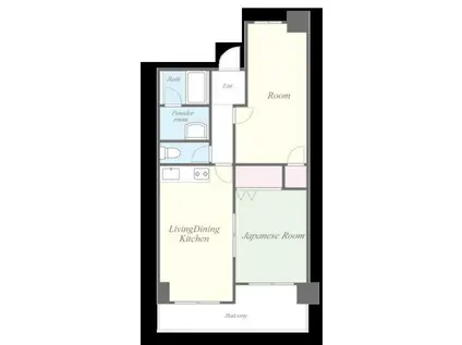 ブリージェ姫路(2LDK/4階)の間取り写真