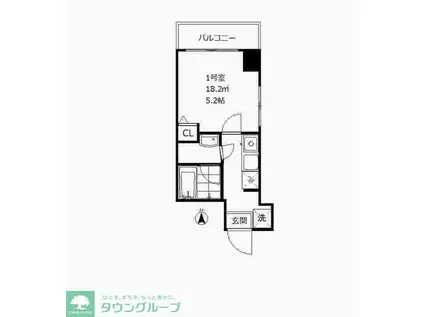 銀座アパートメントハウス(1K/7階)の間取り写真