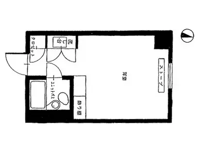 シャンボール札幌(ワンルーム/6階)の間取り写真