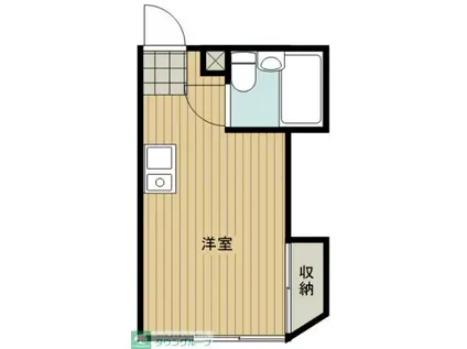 アリス深谷15号館(ワンルーム/1階)の間取り写真