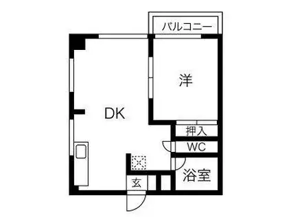 G1ビル小幡(1LDK/2階)の間取り写真