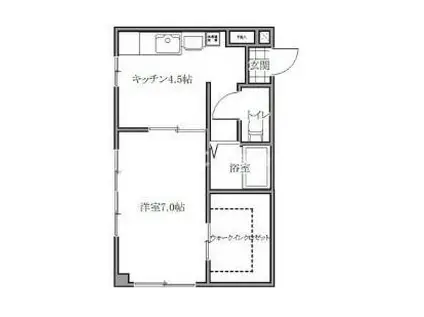 メゾン新高島平(1DK/2階)の間取り写真