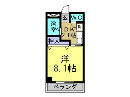 プラネット東海(1K/2階)の間取り写真