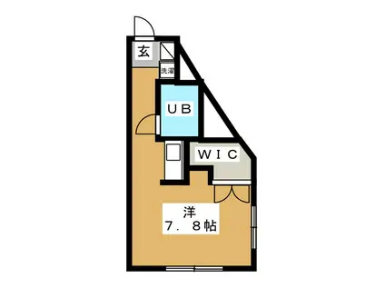 JMハイツ(ワンルーム/1階)の間取り写真