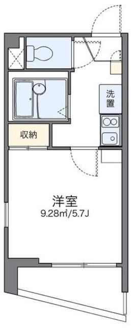 レオパレスミヨシ(1K/2階)の間取り写真