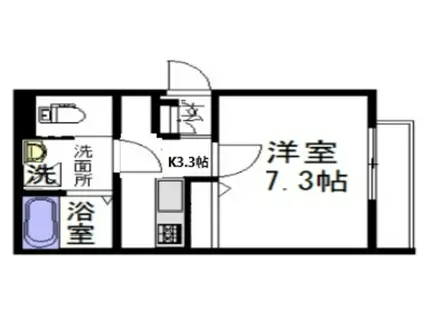 リオ リブロ(1K/1階)の間取り写真