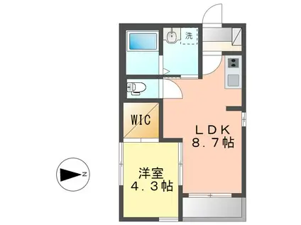 セレジェイラ(1LDK/3階)の間取り写真