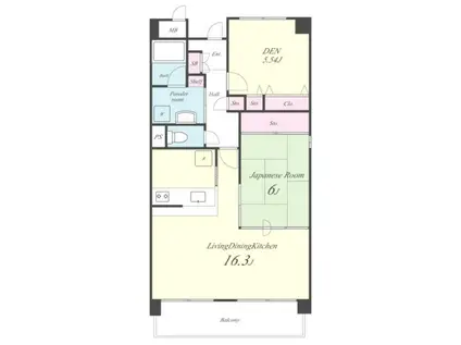 グランデージー(2LDK/1階)の間取り写真