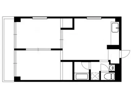 ファミールコヌマ(2LDK/4階)の間取り写真