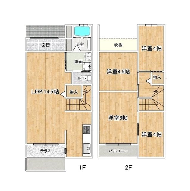 ワイズアレイ(3SLDK/1階)の間取り写真