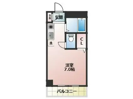 第7三井ビル(ワンルーム/3階)の間取り写真