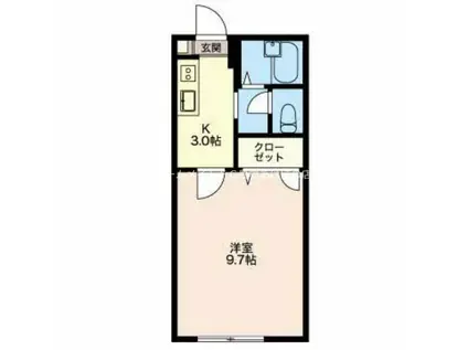 アムール富士見台(1K/1階)の間取り写真