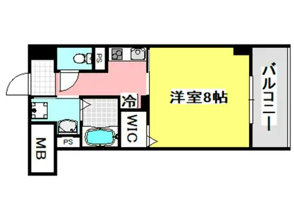 エルメンハイムII(1K/1階)の間取り写真
