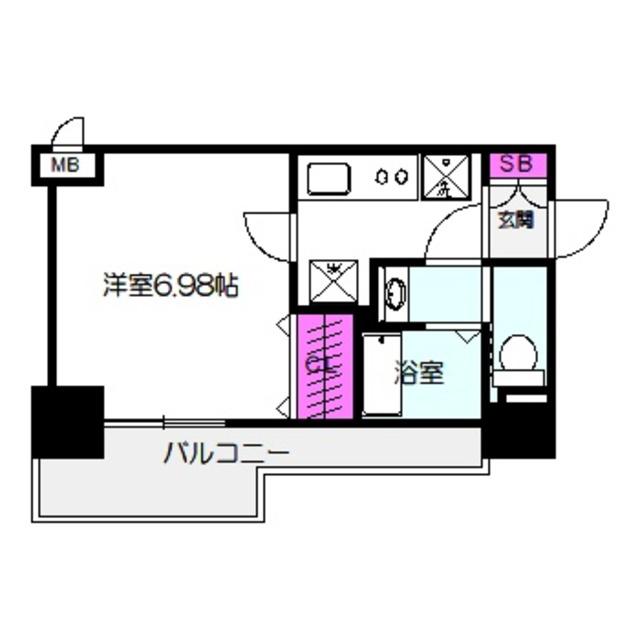 QUINTET JOTONOE(1K/11階)の間取り写真