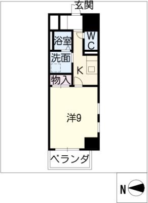 レジディア東桜(1K/6階)の間取り写真
