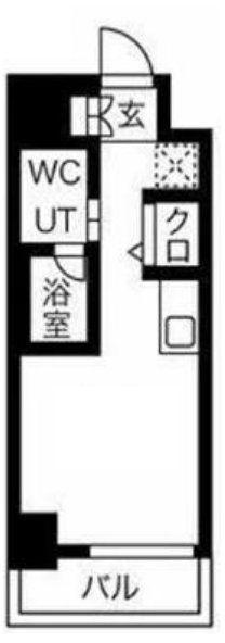 クラリッサ川崎ソレイユ(ワンルーム/3階)の間取り写真