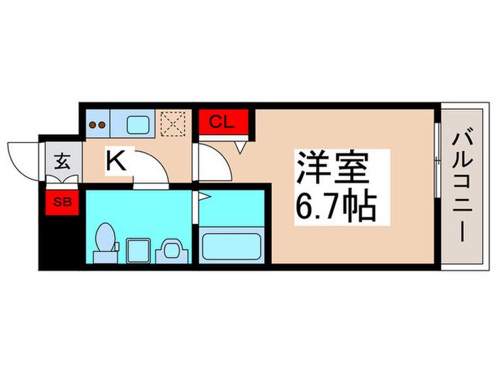 LIME RESIDENCE HIGASHINAKAYAMA(1K/5階)の間取り写真
