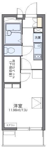 レオパレスエーデル菱屋西(1K/3階)の間取り写真
