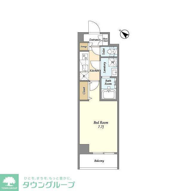 プラシア蒲田 THE GRAND RESIDENCE(1K/3階)の間取り写真