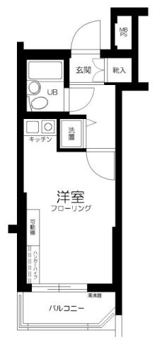 ライオンズマンション駒込第7(ワンルーム/2階)の間取り写真